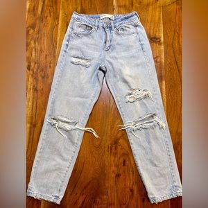 Garage Juniors 3 Distressed Jeans Lightwash